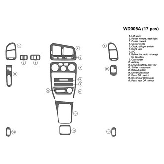 B&I® - 2D Blackwood Full Dash Kit (17 Pcs)