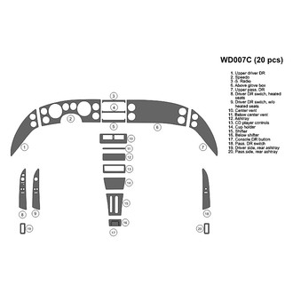 B&I® - 2D Blackwood Full Dash Kit (20 Pcs)