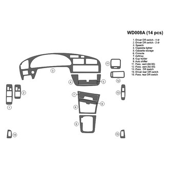B&I® - 2D Blackwood Full Dash Kit (14 Pcs)