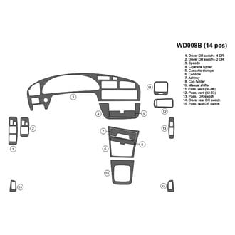 B&I® - 2D Blackwood Full Dash Kit (14 Pcs)