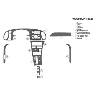 B&I® - 2D Blackwood Large Dash Kit (11 Pcs)