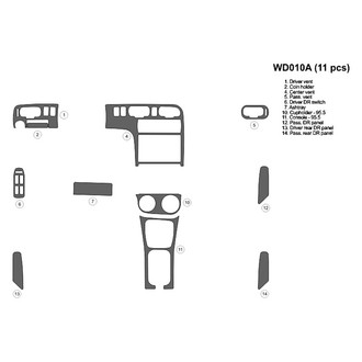 B&I® - 2D Blackwood Full Dash Kit (11 Pcs)