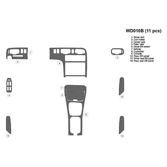 B&I® - 2D Blackwood Full Dash Kit (11 Pcs)