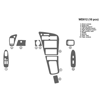 B&I® - 2D Blackwood Full Dash Kit (10 Pcs)
