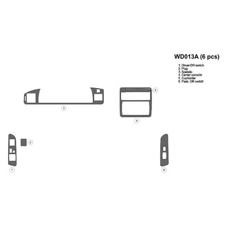 B&I® - 2D Blackwood Full Dash Kit (6 Pcs)