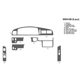 B&I® - 2D Blackwood Full Dash Kit (8 Pcs)