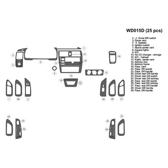 B&I® - 2D Blackwood Full Dash Kit (25 Pcs)