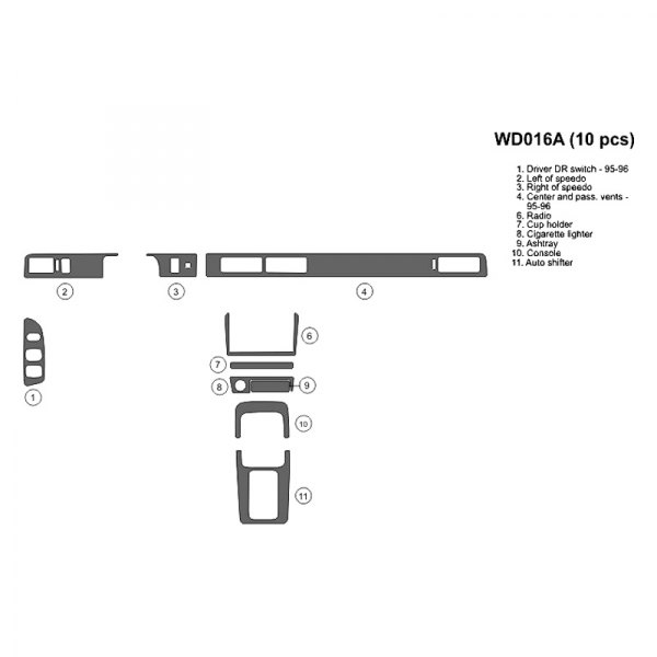 B&I® - 2D Full Dash Kit