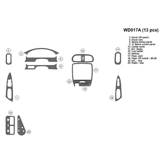 B&I® - 2D Blackwood Full Dash Kit (13 Pcs)