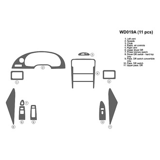 B&I® - 2D Blackwood Full Dash Kit (11 Pcs)