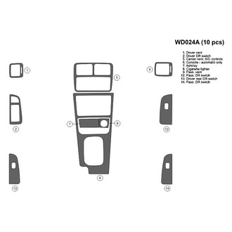 B&I® - 2D Blackwood Full Dash Kit (10 Pcs)