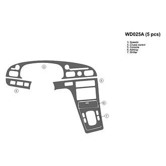B&I® - 2D Blackwood Small Dash Kit (5 Pcs)