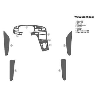 B&I® - 2D Blackwood Large Dash Kit (9 Pcs)