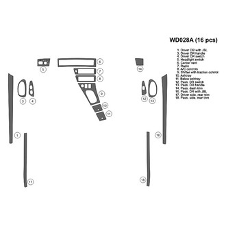 B&I® - 2D Blackwood Full Dash Kit (16 Pcs)