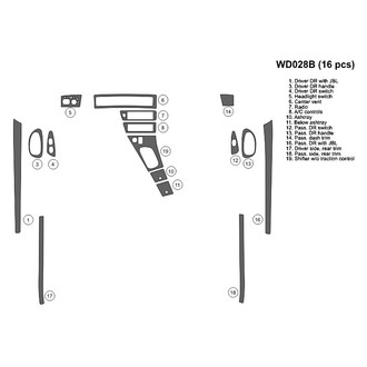 B&I® - 2D Blackwood Full Dash Kit (16 Pcs)