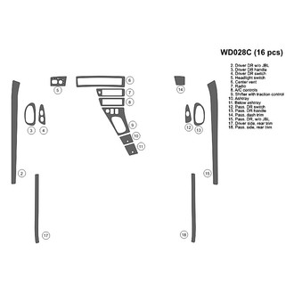 B&I® - 2D Blackwood Full Dash Kit (16 Pcs)