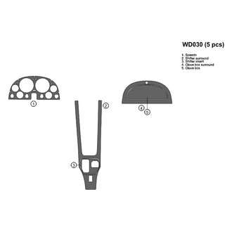 B&I® - 2D Blackwood Full Dash Kit (5 Pcs)