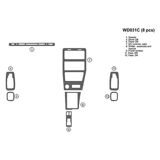B&I® - 2D Blackwood Full Dash Kit (8 Pcs)