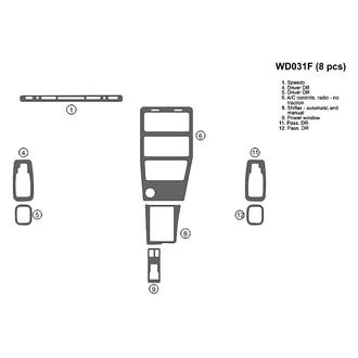 B&I® - 2D Blackwood Full Dash Kit (8 Pcs)