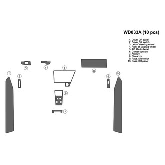 B&I® - 2D Blackwood Full Dash Kit (10 Pcs)