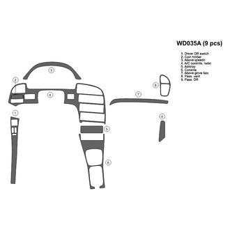 B&I® - 2D Blackwood Full Dash Kit (9 Pcs)