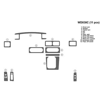 B&I® - 2D Blackwood Small Dash Kit (11 Pcs)