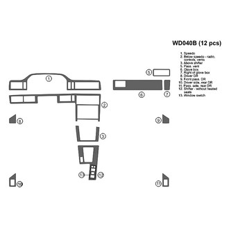 B&I® - 2D Blackwood Large Dash Kit (12 Pcs)