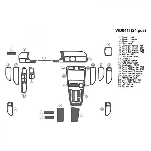 B&I® - 2D Large Dash Kit (24 Pcs)