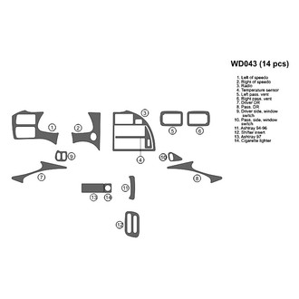 B&I® - 2D Blackwood Full Dash Kit (14 Pcs)