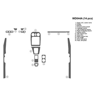 B&I® - 2D Blackwood Full Dash Kit (14 Pcs)