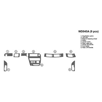 B&I® - 2D Blackwood Full Dash Kit (9 Pcs)