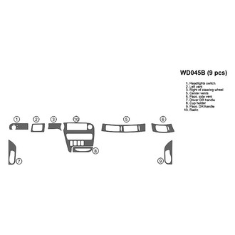 B&I® - 2D Blackwood Full Dash Kit (9 Pcs)