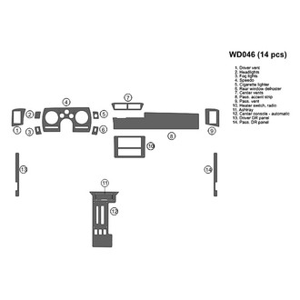 B&I® - 2D Blackwood Full Dash Kit (14 Pcs)