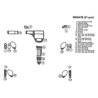 B&I® - 2D Blackwood Full Dash Kit (21 Pcs)