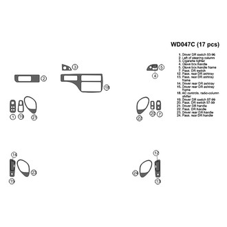 B&I® - 2D Blackwood Full Dash Kit (17 Pcs)
