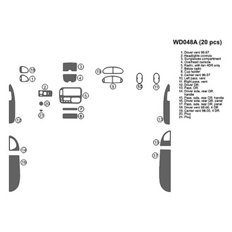 B&I® - 2D Blackwood Full Dash Kit (20 Pcs)