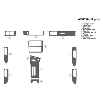 B&I® - 2D Blackwood Full Dash Kit (11 Pcs)
