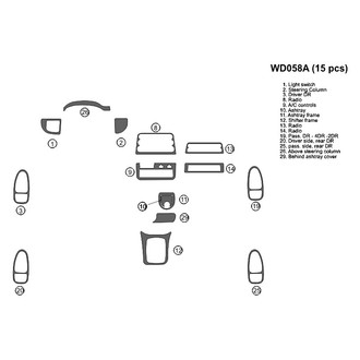 B&I® - 2D Blackwood Full Dash Kit (15 Pcs)