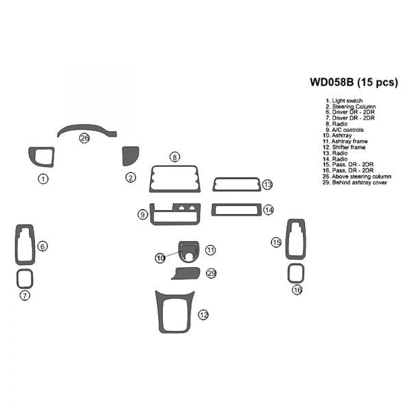 B&I® - 2D Full Dash Kit