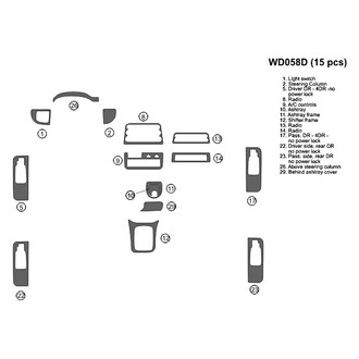 B&I® - 2D Blackwood Full Dash Kit (15 Pcs)