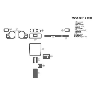 B&I® - 2D Blackwood Full Dash Kit (12 Pcs)