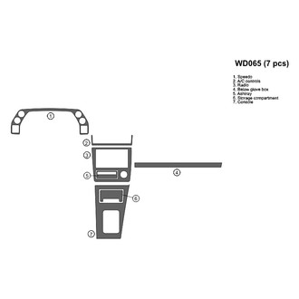 B&I® - 2D Blackwood Full Dash Kit (7 Pcs)
