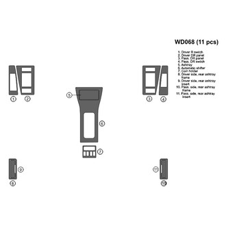 B&I® - 2D Factory Match Full Dash Kit (11 Pcs)