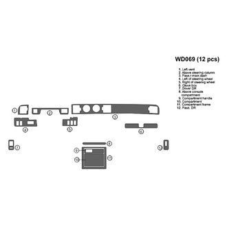 B&I® - 2D Blackwood Full Dash Kit (12 Pcs)