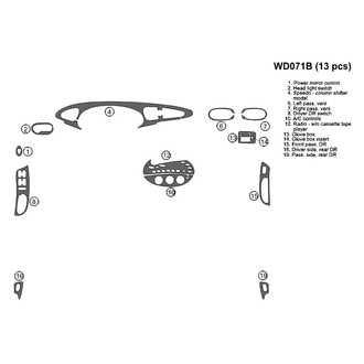 B&I® - 2D Blackwood Full Dash Kit (13 Pcs)