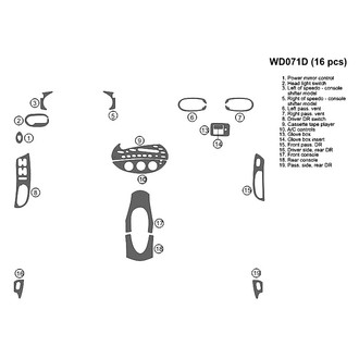 B&I® - 2D Blackwood Full Dash Kit (16 Pcs)