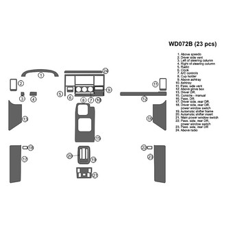 B&I® - 2D Blackwood Full Dash Kit (23 Pcs)