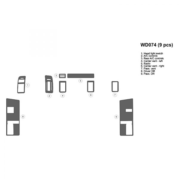 B&I® - 2D Full Dash Kit