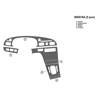 B&I® - 2D Blackwood Small Dash Kit (5 Pcs)