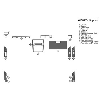 B&I® - 2D Blackwood Full Dash Kit (14 Pcs)